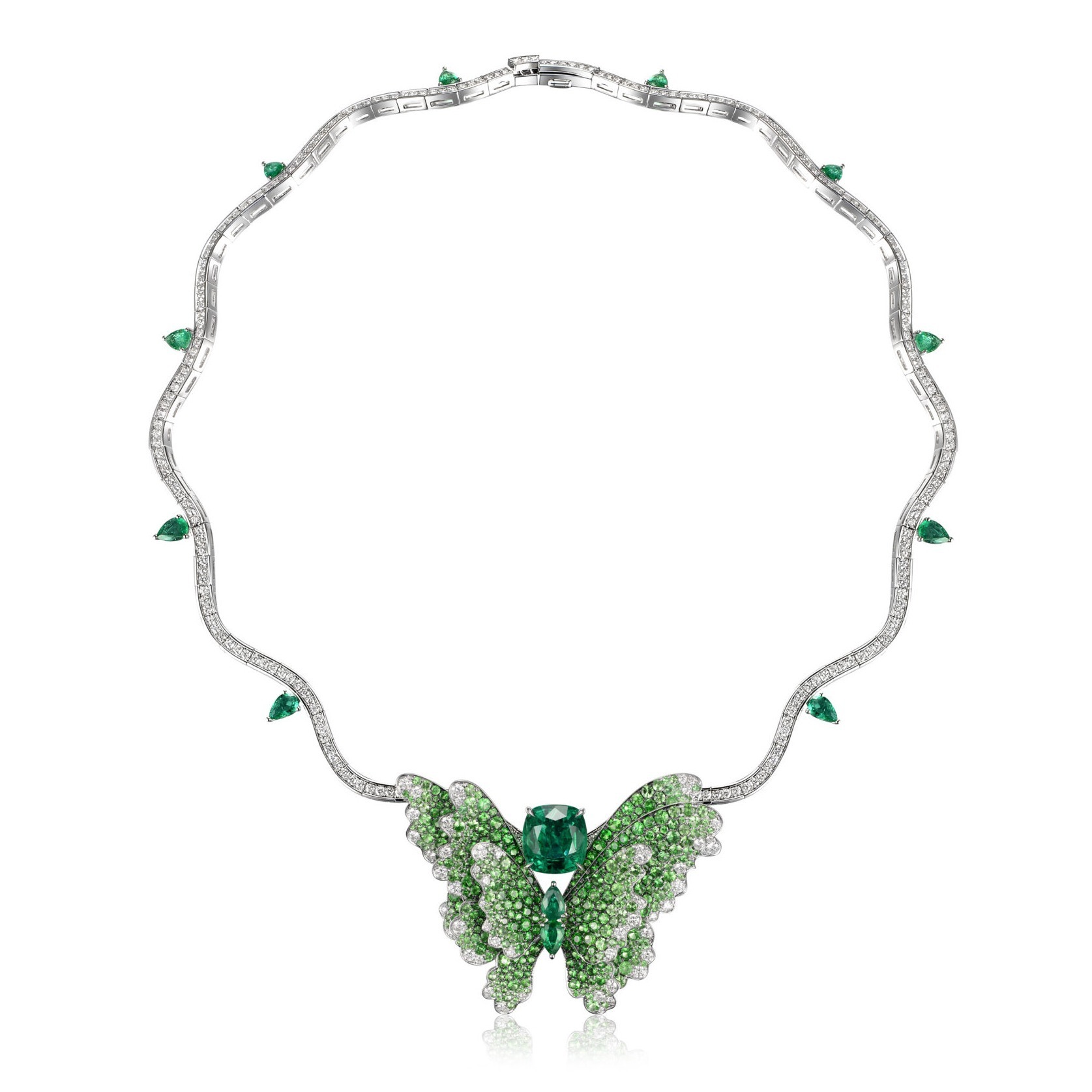 Fabergé Removable Butterfly Necklace Brooch