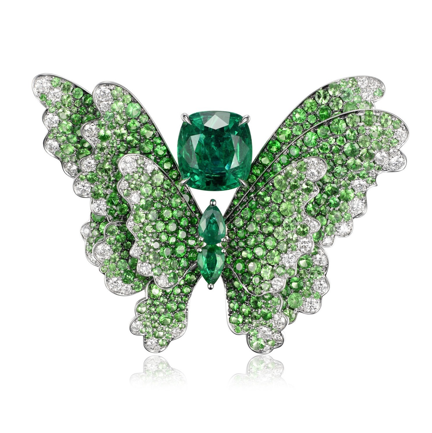 Fabergé Butterfly Necklace Brooch