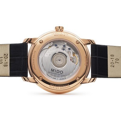 Mido Baroncelli 40th Anniversary Watch close-up dial