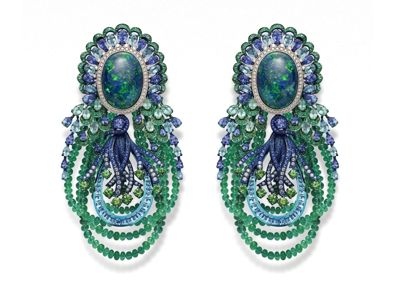 Titanium and Gemstone Chopard Necklace