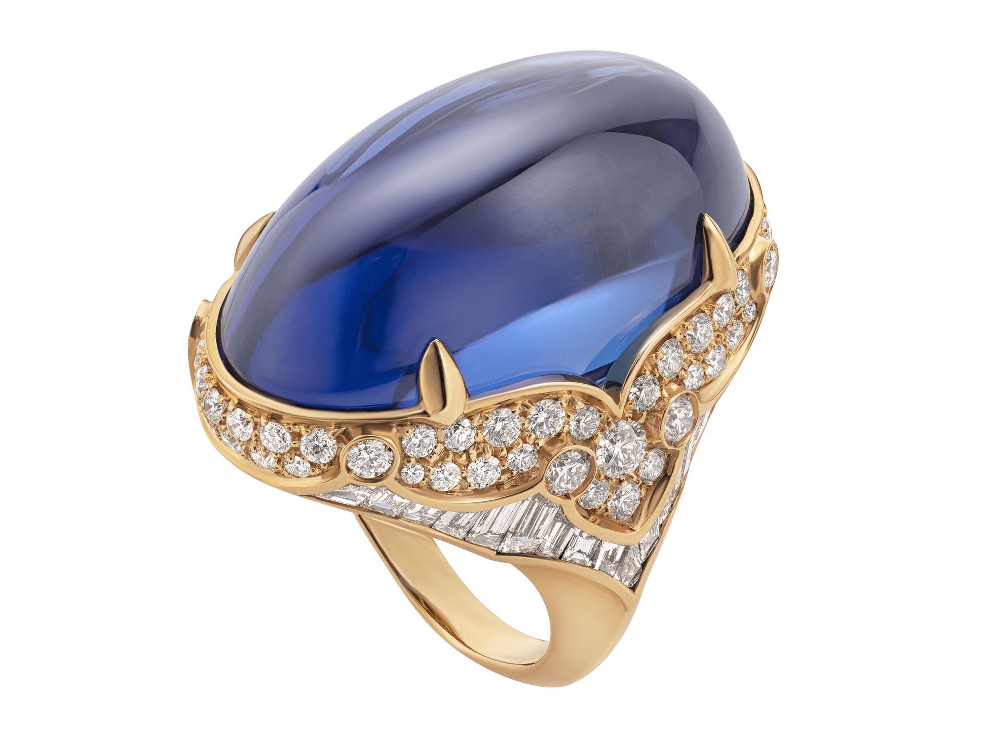 BVLGARI Cabochon Exuberance ring tanzanite