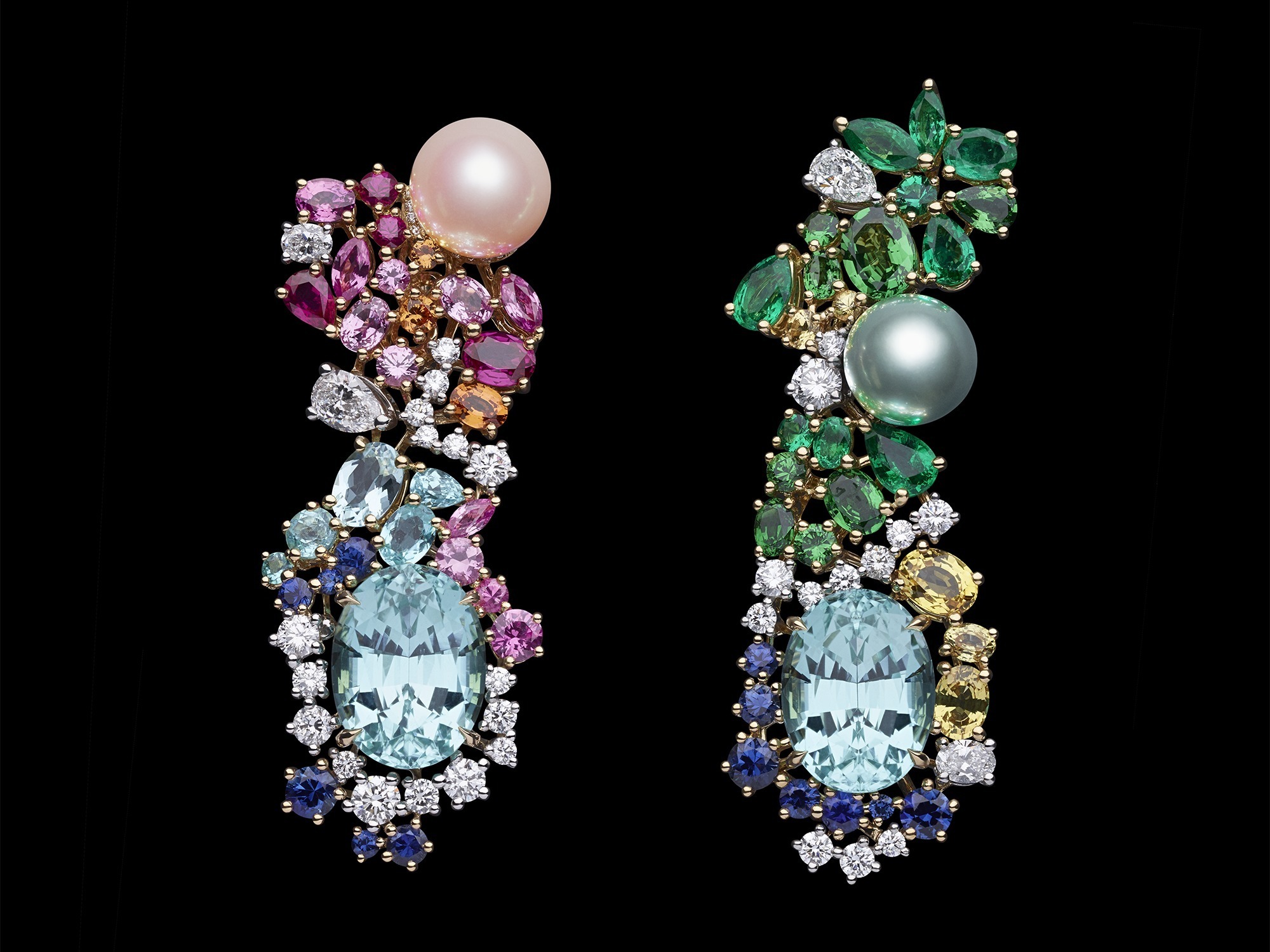 Dior Tie & Dior high jewelry Paraiba tourmaline ring