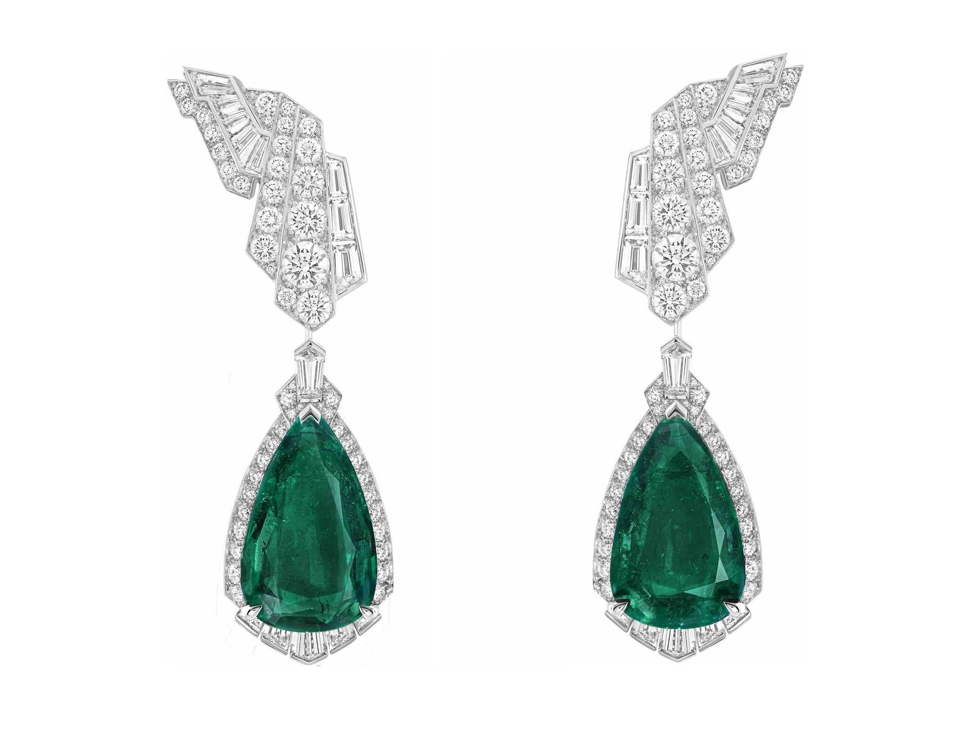 Van Cleef & Arpels emerald necklace convertible diamonds