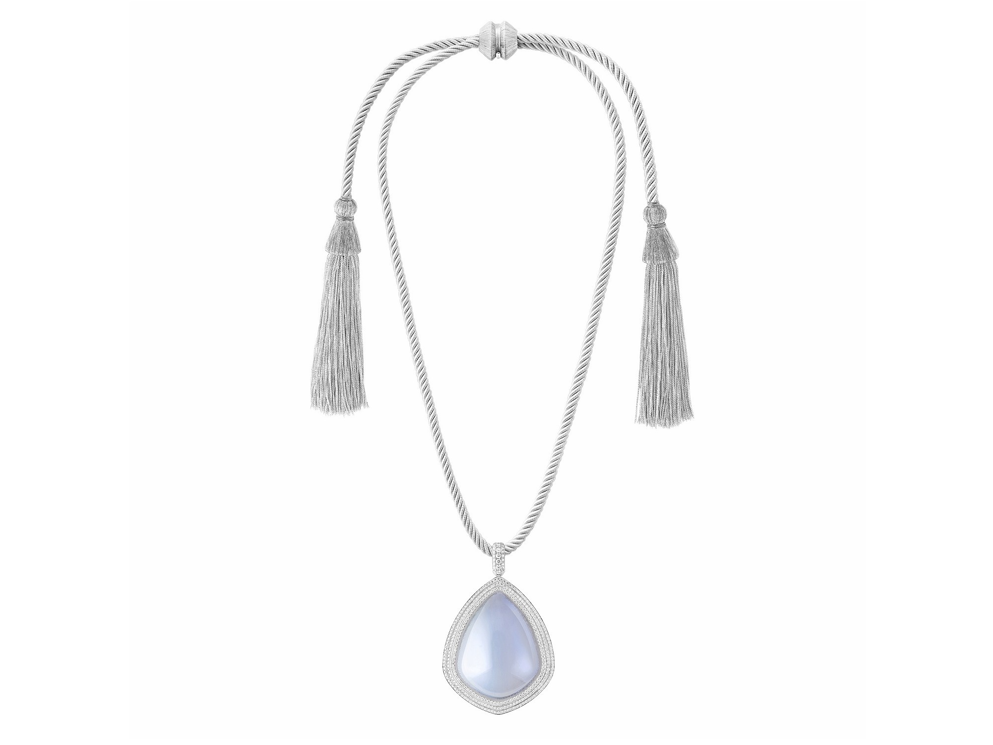 Boucheron Goutte de Ciel necklace white gold links