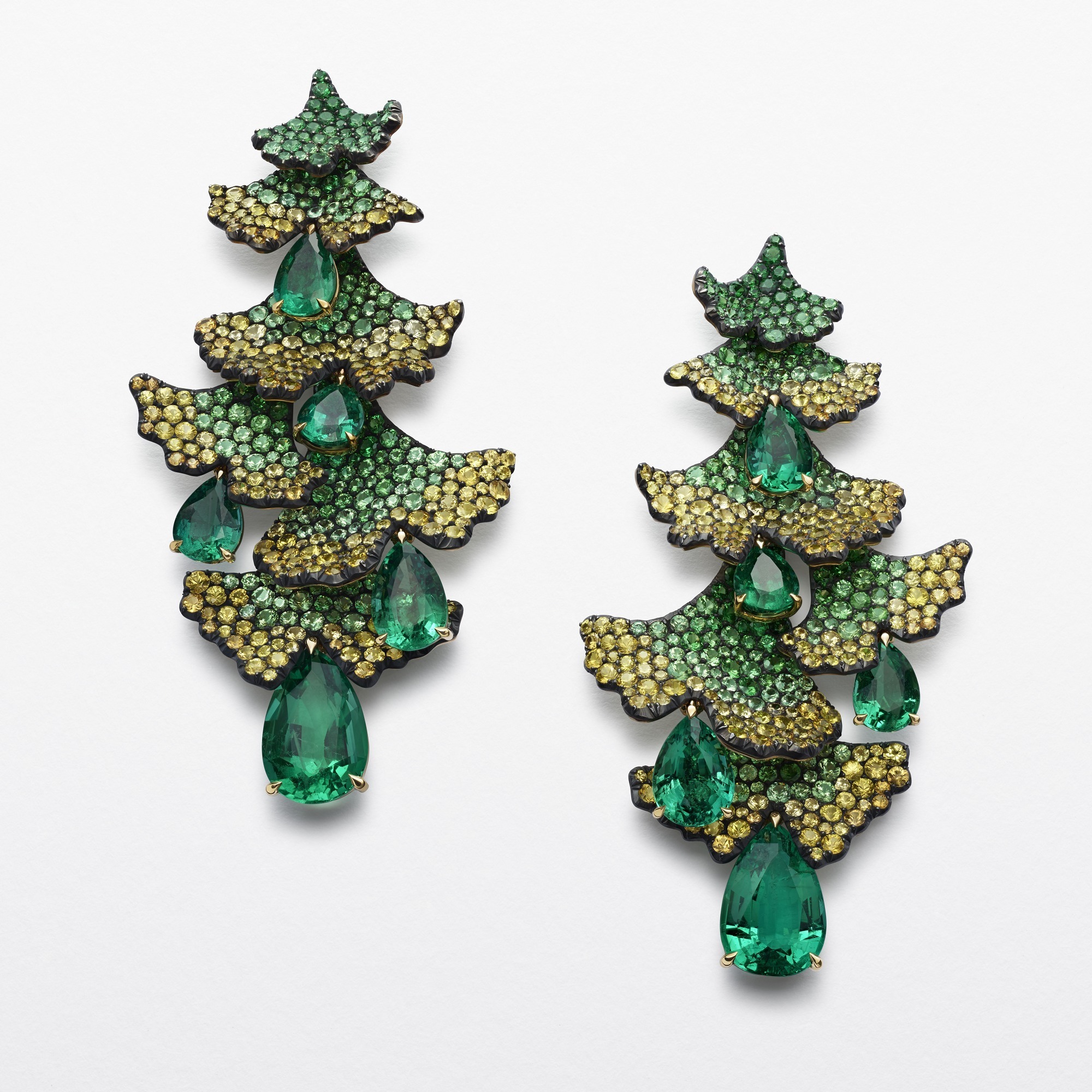 Chopard Ginkgo high jewelry earrings