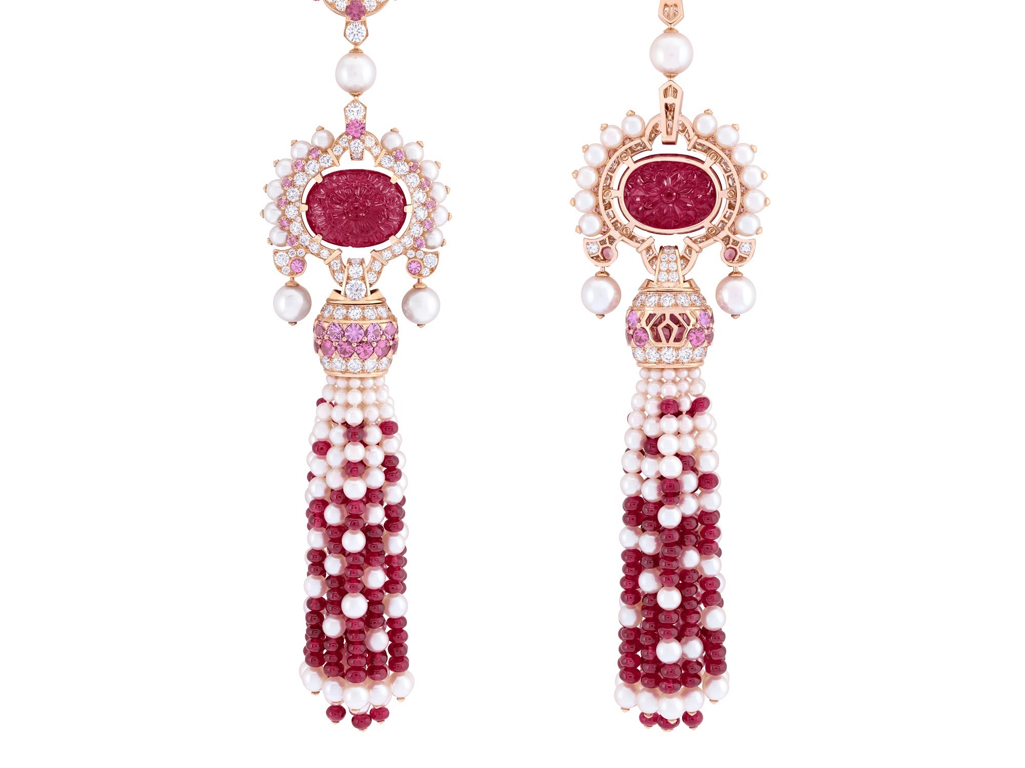 Van Cleef & Arpels Priya Ruby Necklace tassel detail