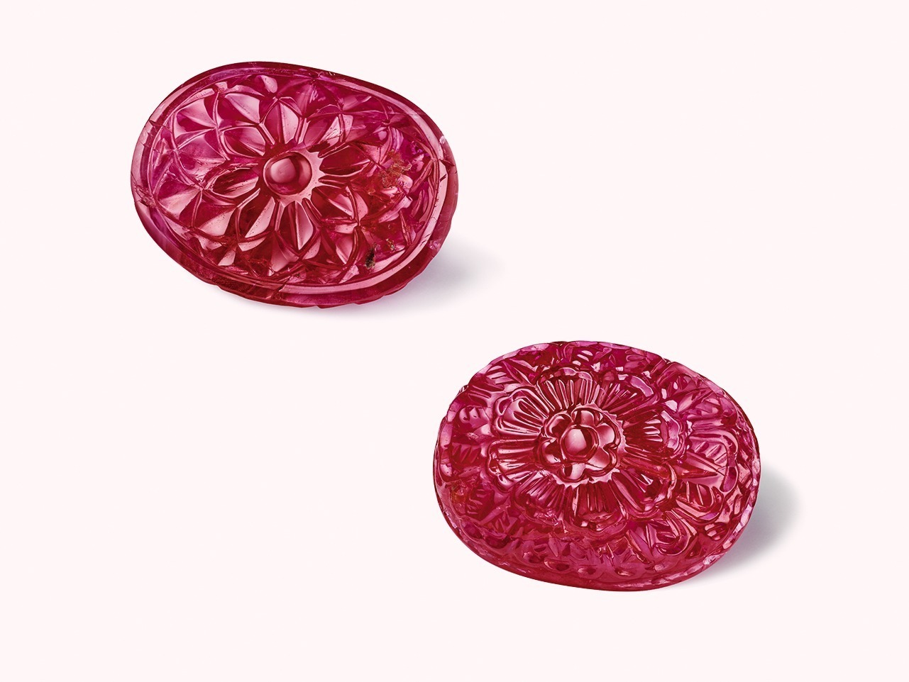 Van Cleef & Arpels Priya Ruby Necklace carved ruby pendant