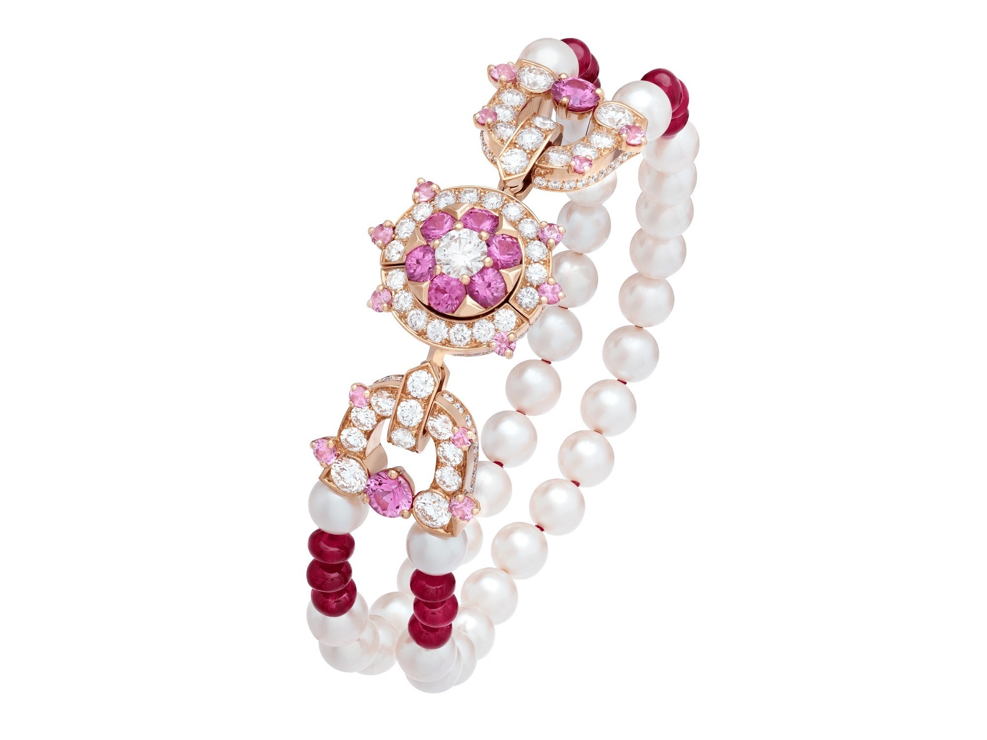 Van Cleef & Arpels Priya Ruby Necklace gemstone composition