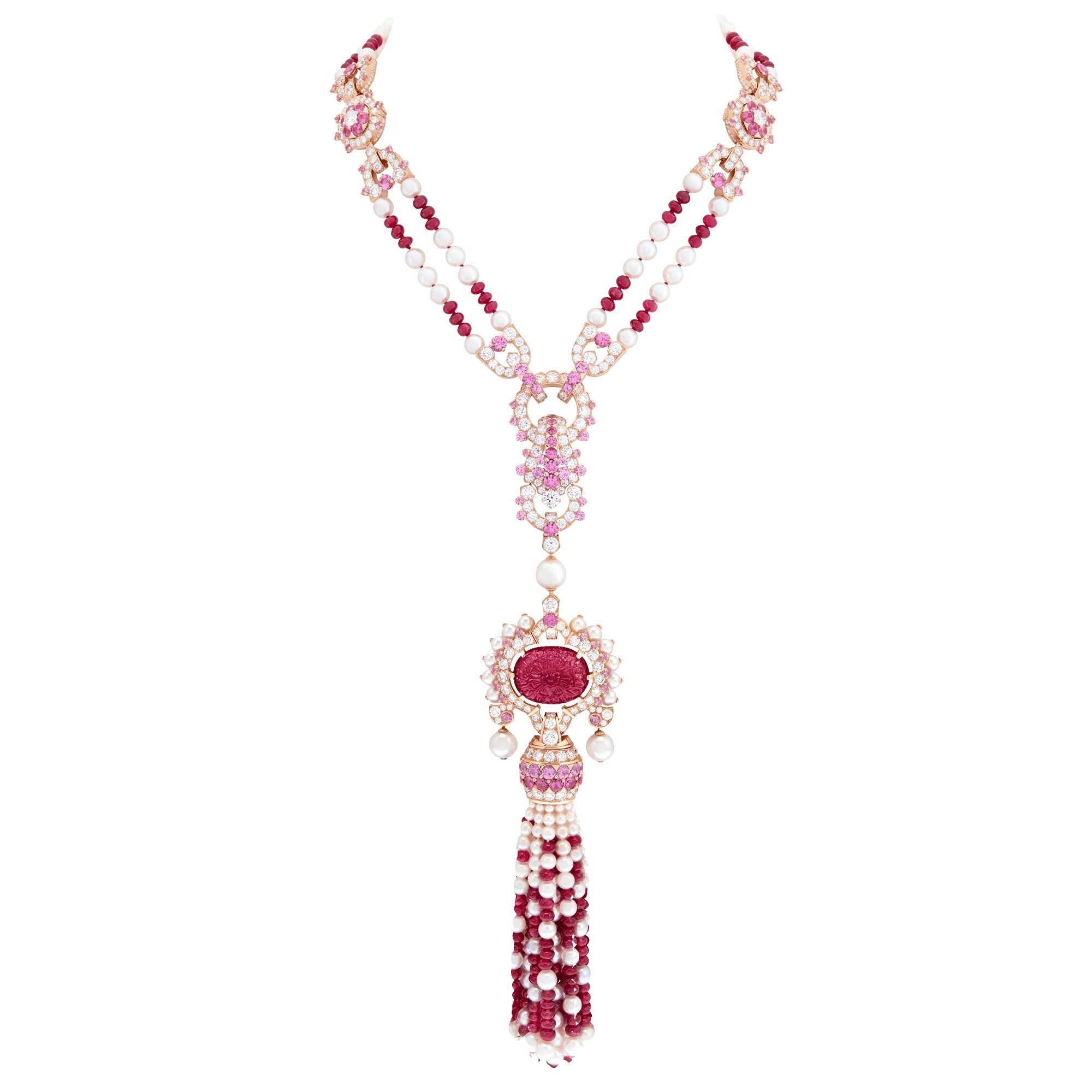 Van Cleef & Arpels Priya Ruby Necklace convertible design
