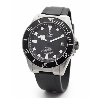 Tudor Pelagos Diving Watch on rubber strap titanium case