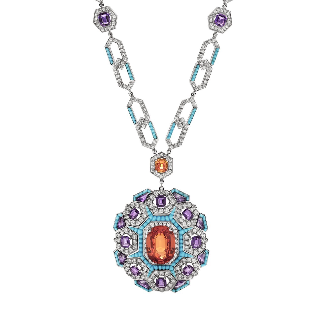 BVLGARI Night at the Casino Necklace pendant detail
