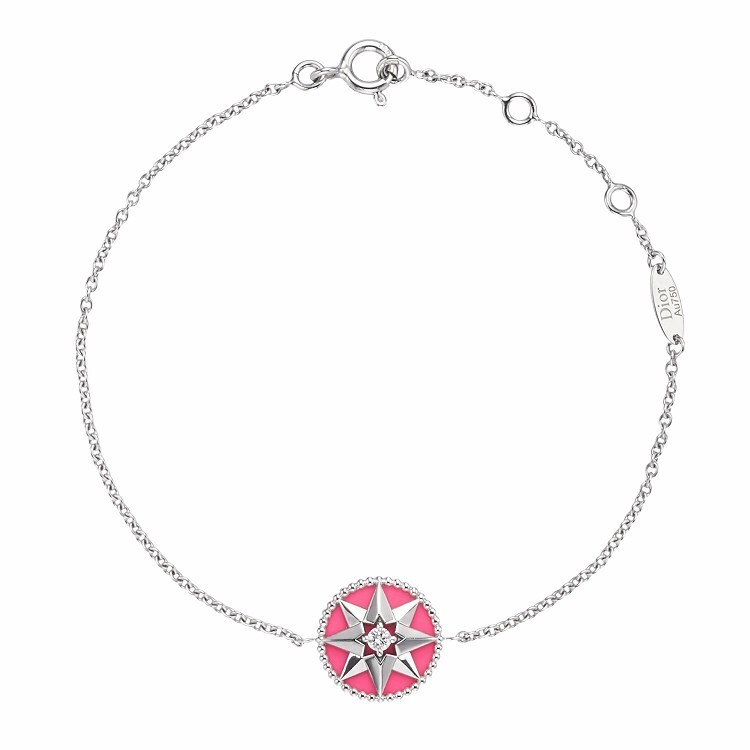 Dior Rose des Vents bracelet showcasing a compass rose motif in gold with green ceramic accents