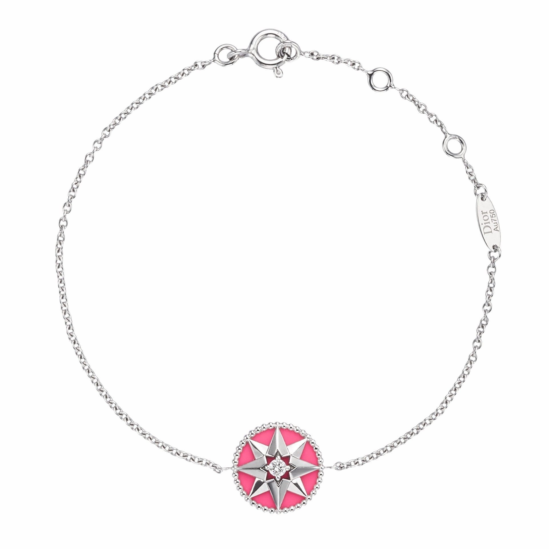 Dior Rose des Vents bracelet featuring a white gold and diamond design