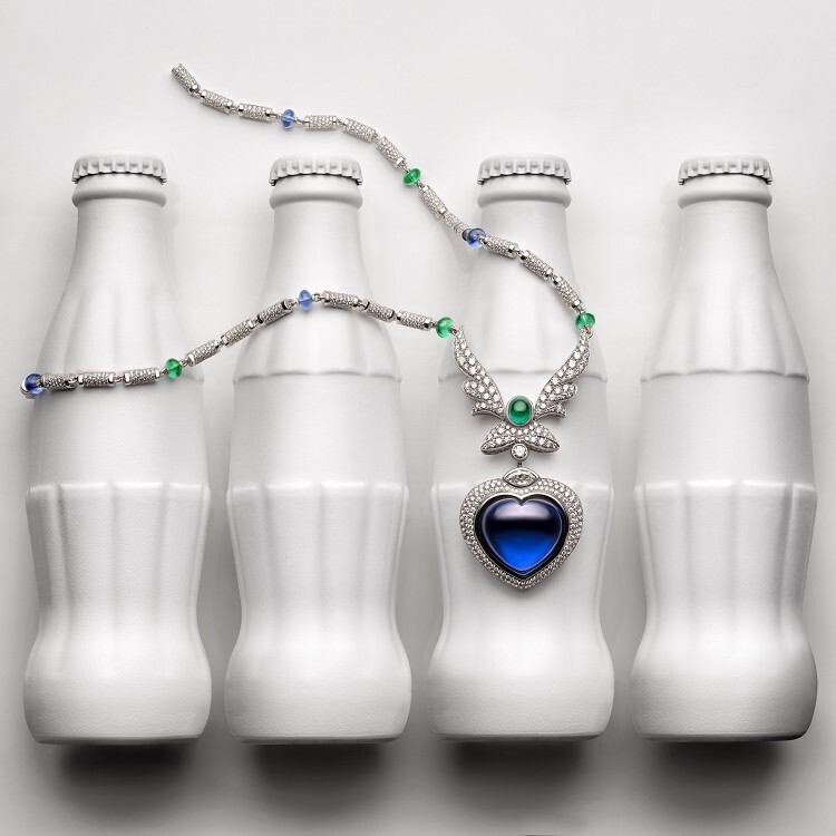 Bulgari Wild Pop Heart Necklace - Emerald and Diamond Accents