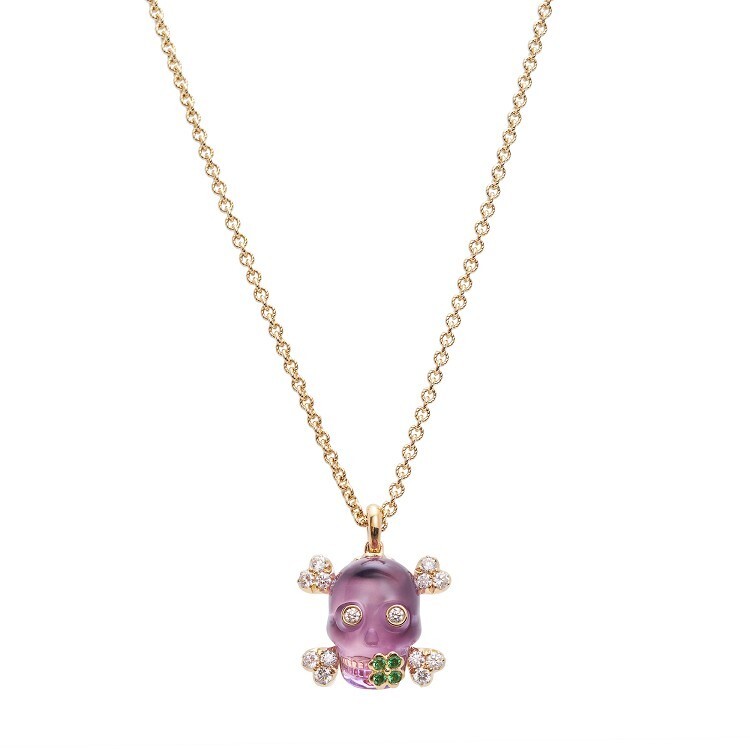 Dior Tête de Mort skull ring featuring a heart-shaped embellishment