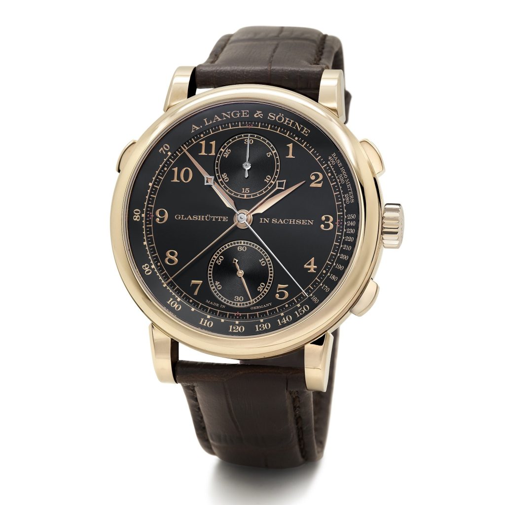 A. Lange & Söhne Lange 1815 Rattrapante Watch "Tribute to Ferdinando Adolf Lange" 18K honey gold commemorative model