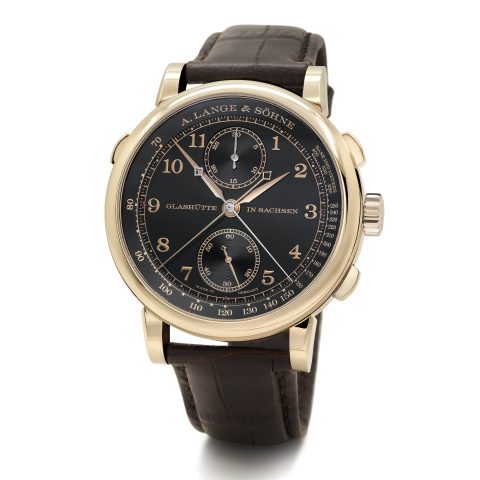 A. Lange & Söhne Lange 1815 Rattrapante Watch "Tribute to Ferdinando Adolf Lange" 18K honey gold commemorative model