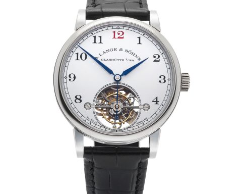 A. Lange & Söhne Lange 1815 Tourbillon Enamel Dial White Enamel Stop Seconds Tourbillon Watch