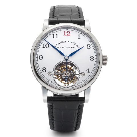 A. Lange & Söhne Lange 1815 Tourbillon Enamel Dial White Enamel Stop Seconds Tourbillon Watch