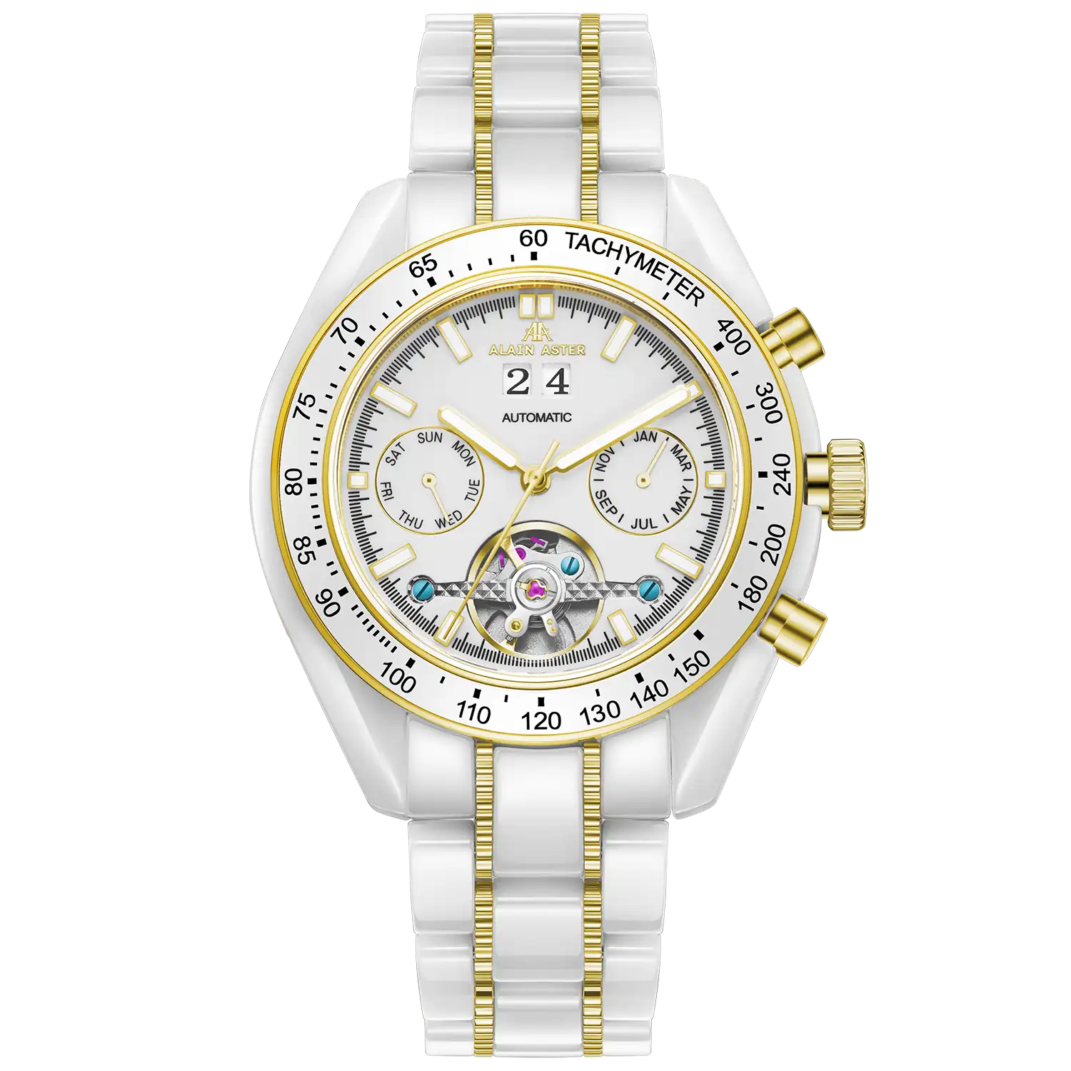 Alain Aster EMPEROR Watch Ceramic Dial