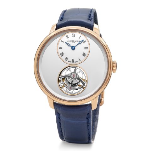 Arnold & Son Ultrathin Tourbillon Gold Silver Opaline ultra-thin flying tourbillon watch