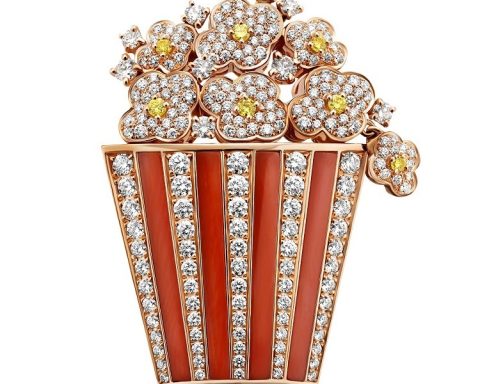 BVLGARI Cinemagia Popcorn brooch and necklace