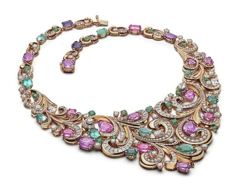 BVLGARI Lady Arabesque rose gold necklace