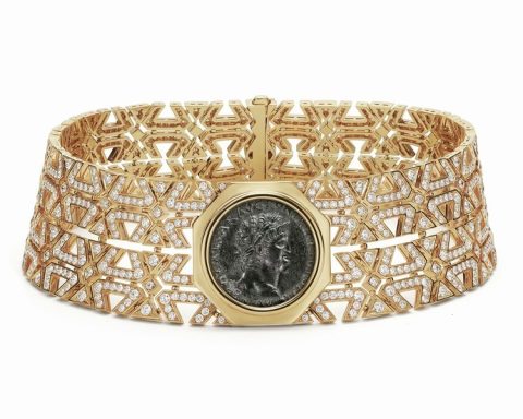 BVLGARI Monete Weave ancient coin necklace