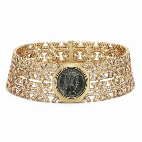 BVLGARI Monete Weave ancient coin necklace