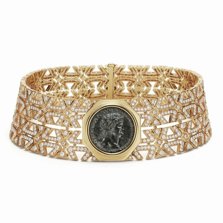 BVLGARI Monete Weave ancient coin necklace