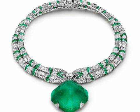 BVLGARI Muse of Rome Sugar Loaf Emerald Necklace