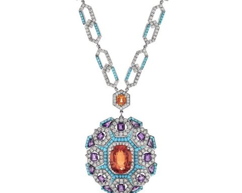 BVLGARI Night at the Casino white gold necklace