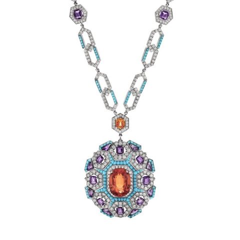 BVLGARI Night at the Casino white gold necklace