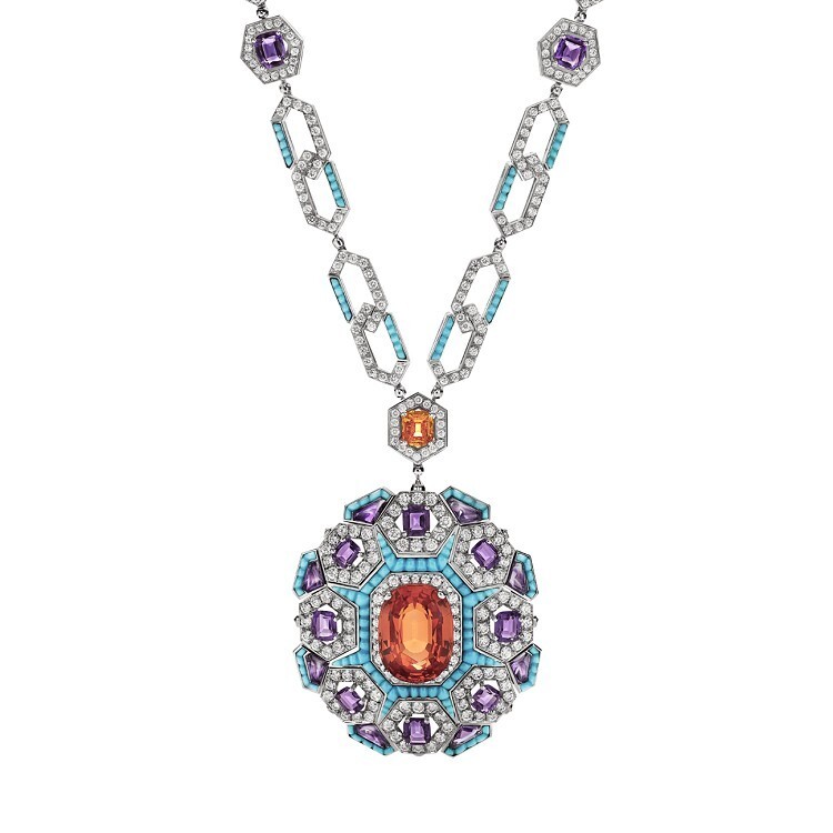 BVLGARI Night at the Casino white gold necklace