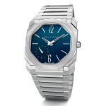 BVLGARI Octo Finissimo Blue Dial blue dial ultra-thin steel case watch