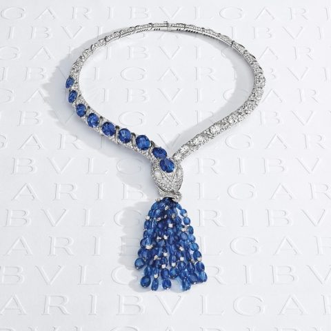 BVLGARI Serpenti Sapphire "Snake" Necklace