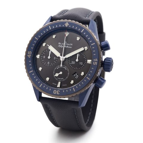 Blancpain Fifty Fathoms Bathyscaphe "Ocean Committment II" flyback chronograph diving watch