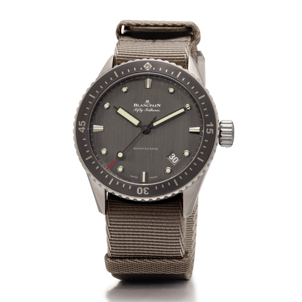 Blancpain Fifty Fathoms Bathyscaphe Titanium diving watch