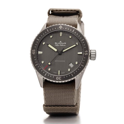 Blancpain Fifty Fathoms Bathyscaphe Titanium diving watch