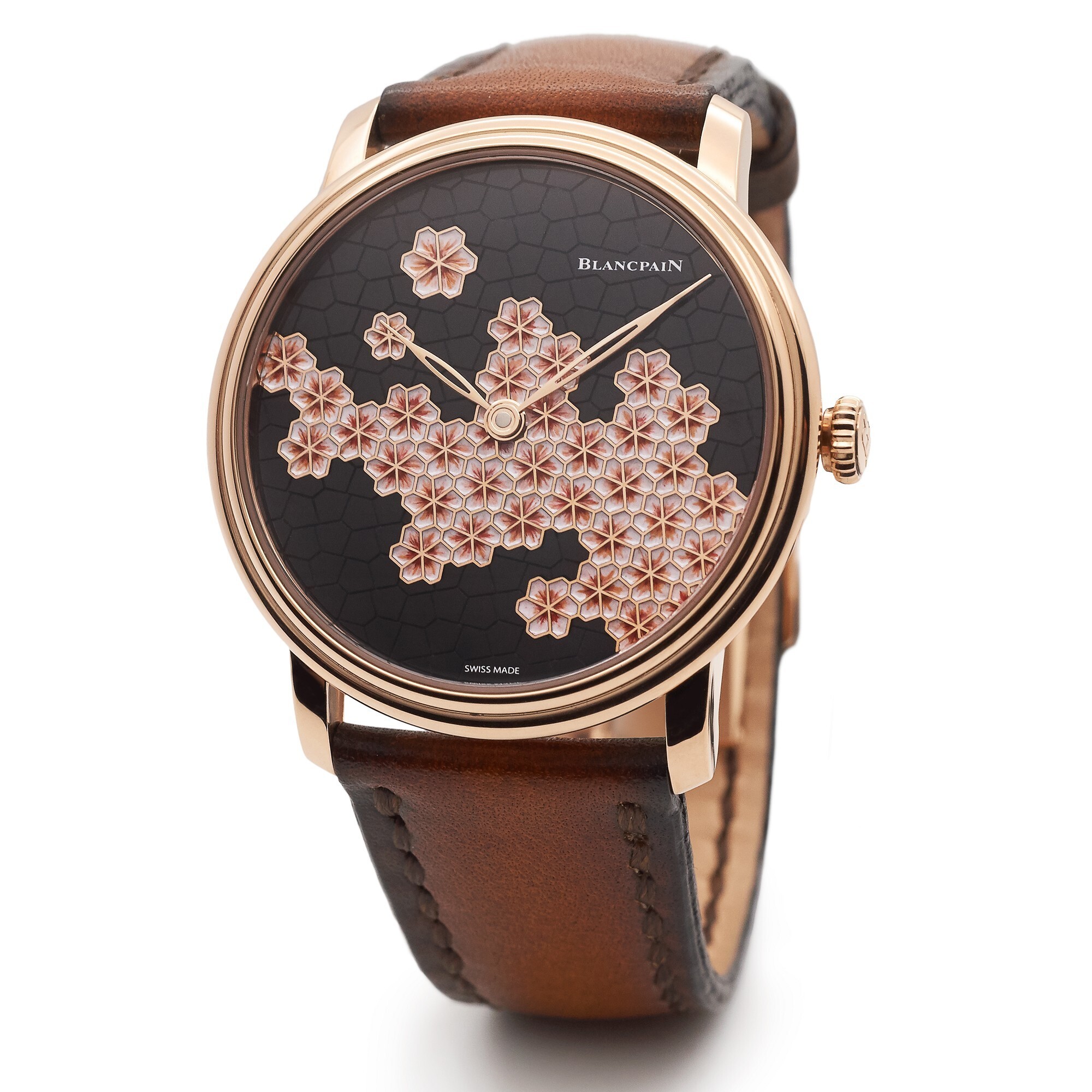 Blancpain Villeret Cherry Blossom Enamel Watch