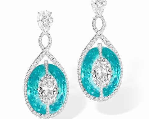 Boghossian Kissing Air Paraiba Diamond Jewelry Set