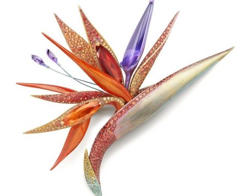 Boucheron Fleur de Paradis Bird of Paradise hair accessories