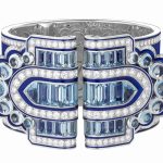 Boucheron Hypnotic Blue double loop bracelet and brooch