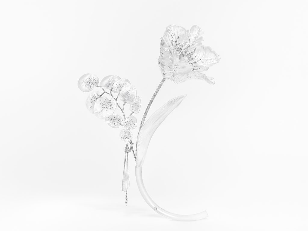 Boucheron Impermanence plant and insect themed jewelry set