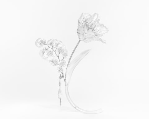 Boucheron Impermanence plant and insect themed jewelry set