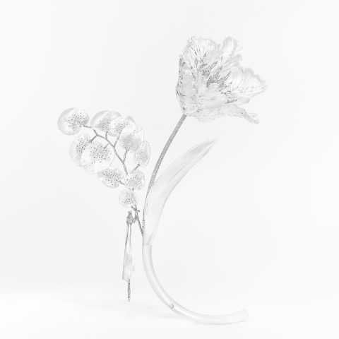 Boucheron Impermanence plant and insect themed jewelry set