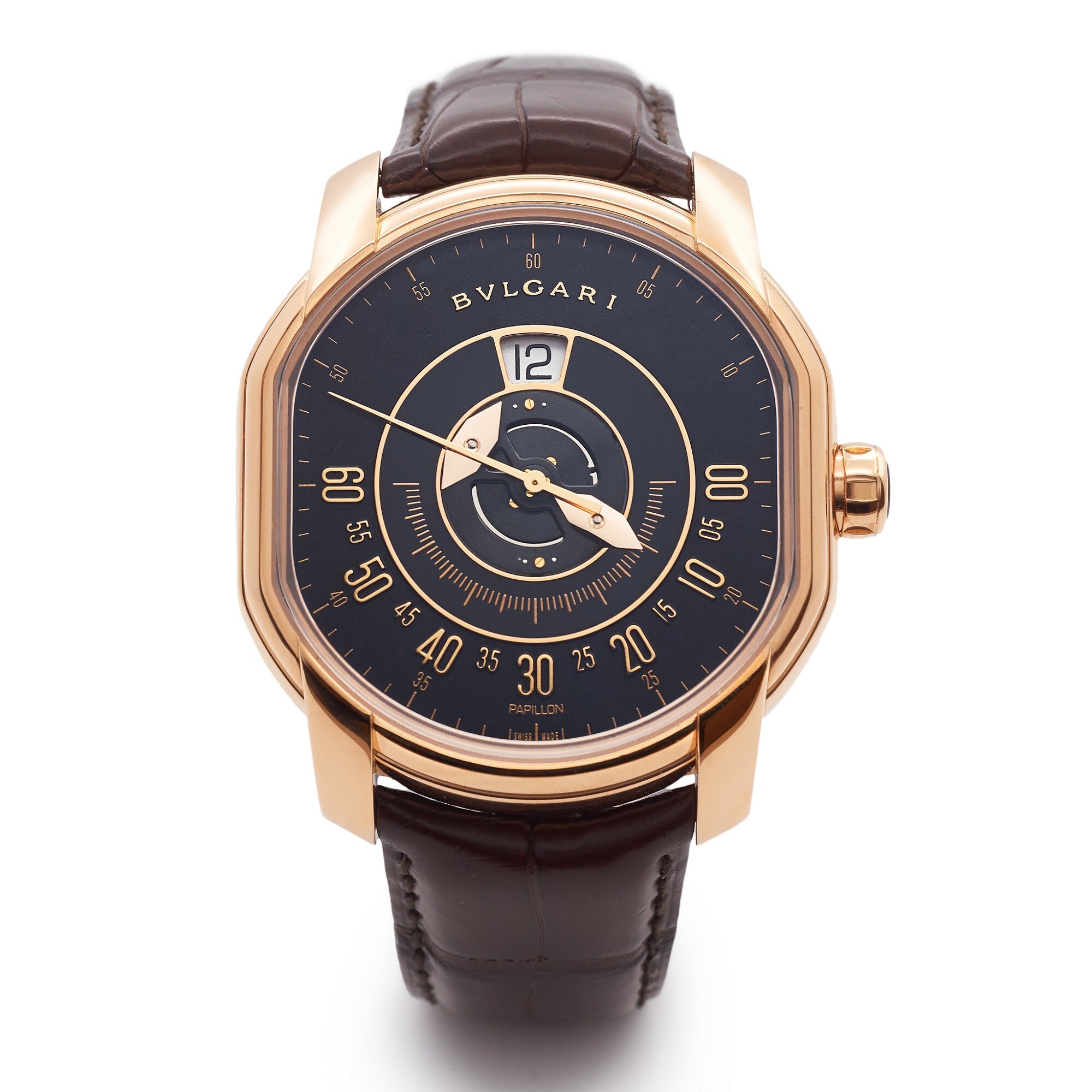 Bulgari Papillon Heure Sautante butterfly pointer jumping hour watch