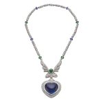 Bulgari Wild Pop Series Pop Heart Tanzanite Pendant Necklace