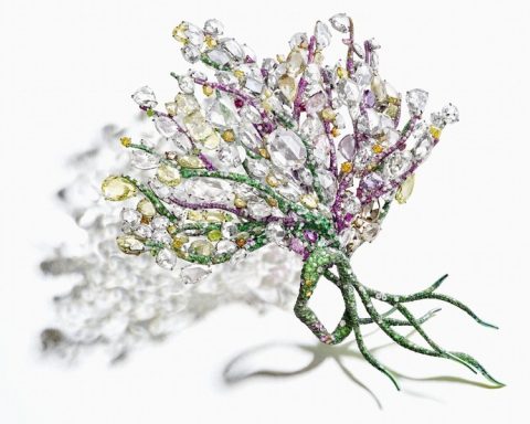 CINDY CHAO Art Jewelry Master Series Pamir Brooch and Seine Spring Bracelet