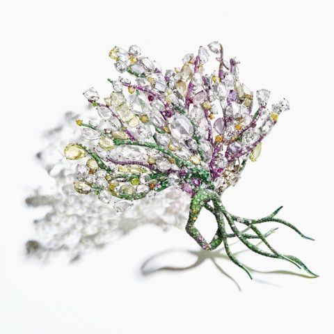 CINDY CHAO Art Jewelry Master Series Pamir Brooch and Seine Spring Bracelet